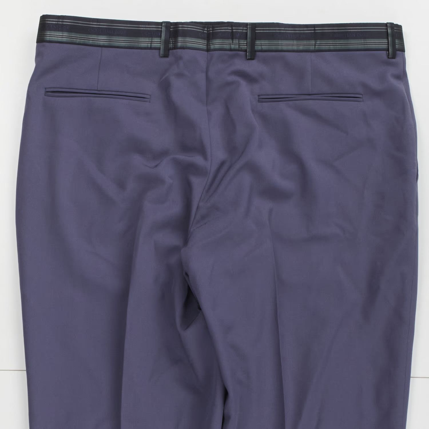 DIOR HOMME Mens Tapered Trousers Purple Dress Pants Belt Detail Size 36 RRP 620 — View 7