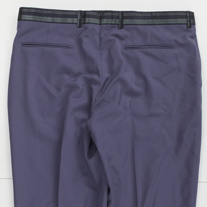 DIOR HOMME Mens Tapered Trousers Purple Dress Pants Belt Detail Size 36 RRP 620 — View 7