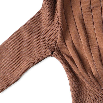MUGLER Womens Top T-Shirt Low Neck Cropped Long Sleeve Brown Size S RRP 60 — View 11