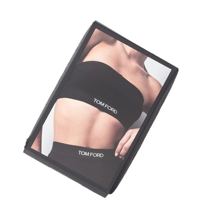 TOM FORD Womens Bandeau Bra Double Peach Jersey Black Strapless Size M RRP 155 — View 5
