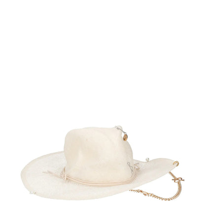 RUSLAN BAGINSKIY Womens Fedora Hat Chain Strap Neutrals Fedoras Size M RRP 345 — View 6