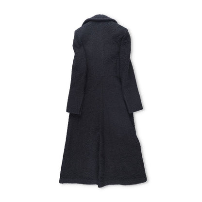 BOTTEGA VENETA Womens Black Double Breasted Overcoat Cotton Blend 40 RRP 3500 — View 5
