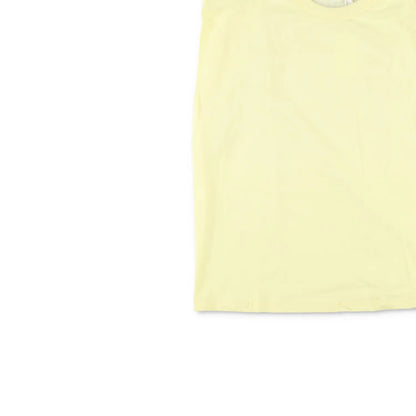 FRANKIE SHOP Womens Top Cotton Sleeveless Crew Neck Yellow Size M RRP 125 — View 3