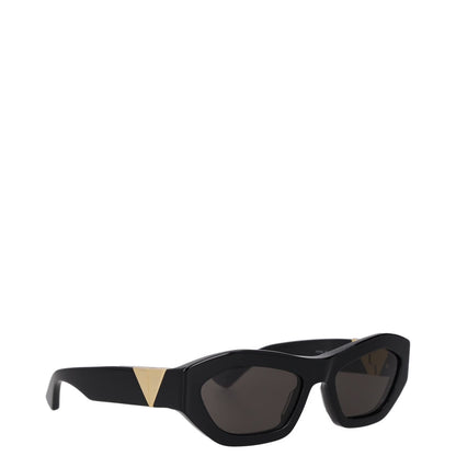BOTTEGA VENETA Womens Sunglasses Geometric Black Acrylic Tinted Lenses OS RRP385