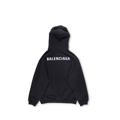 BALENCIAGA Mens Black Cotton Hoodie Long Sleeve Regular Fit Size S RRP 590 — View 6