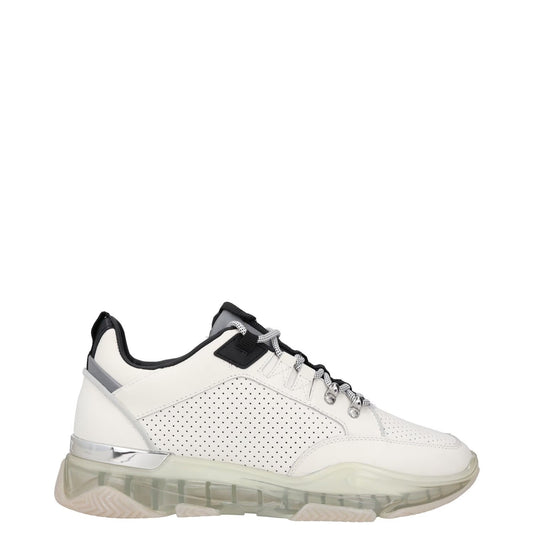 MALLET Mens Trainers White Leather Low Top Lace Up Sneakers UK 7 RRP 185