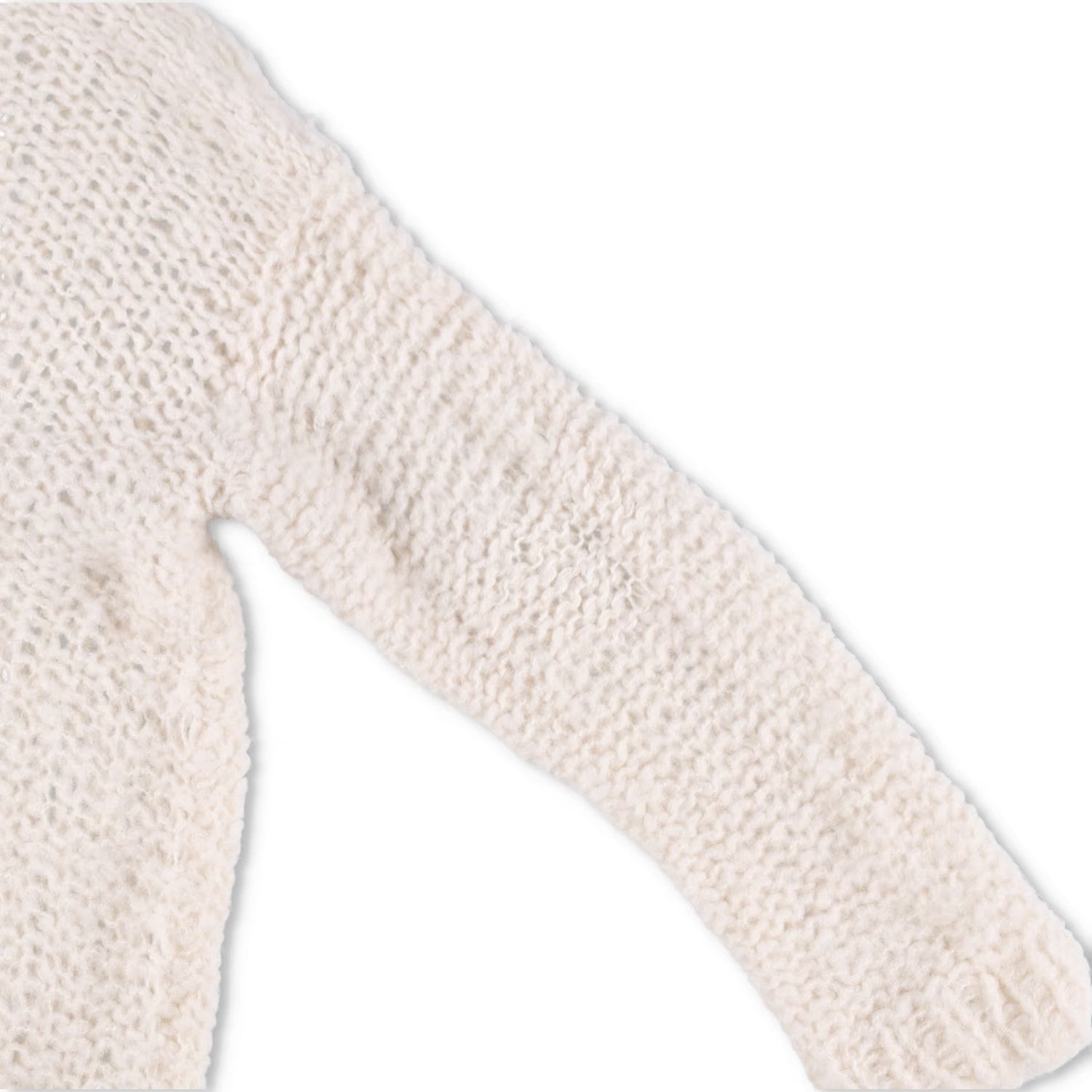 THE ROW Women Eryna Knit Sweater Crew Neck Long Sleeve Perforate White M RRP3040 — View 7