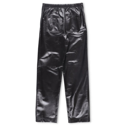 BOTTEGA VENETA Womens Leather Trousers Stretch Waist Straight Green 38 RRP 3682 — View 8