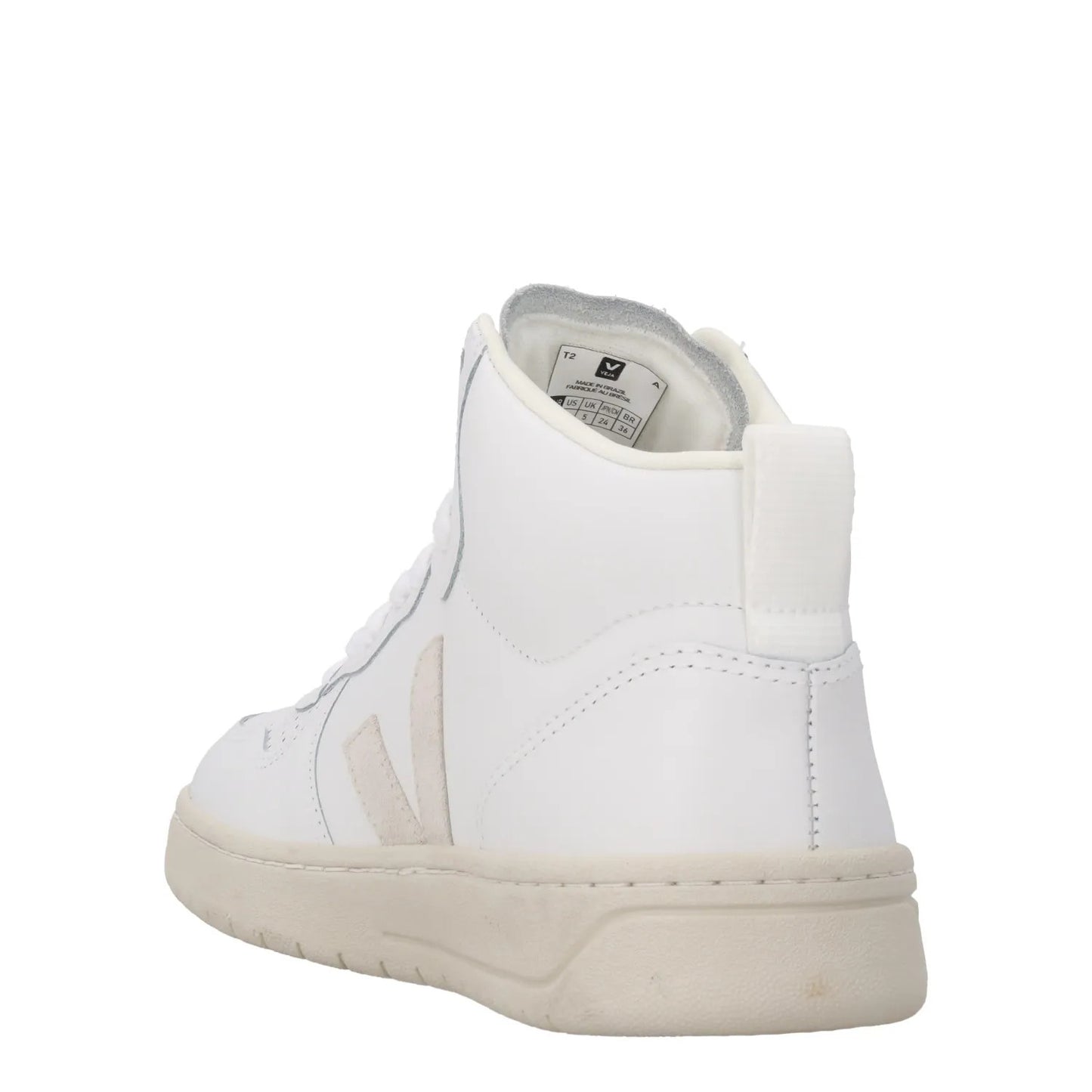 VEJA Ladies V 15 White Leather High Tops Comfort Walking Sneakers EU 38 RRP 170 — View 5