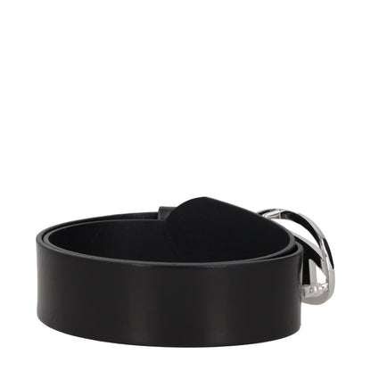 DIESEL Womens Silver Hardware Logo 4 cm Leather Belt Black Size 70 RRP 130 — View 5