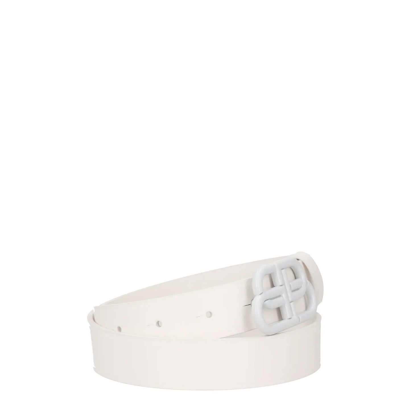 BALENCIAGA Womens Belt White Leather White Buckle Regular Width Size 85 RRP 360 — View 6