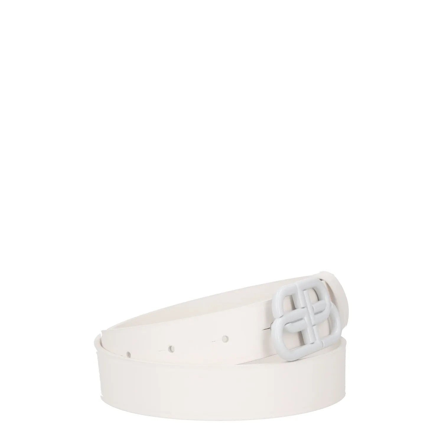BALENCIAGA Womens Belt White Leather White Buckle Regular Width Size 85 RRP 360 — View 6