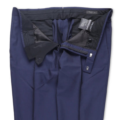 PRADA Mens Dress Pants Trousers Blue Pleated Straight Leg Size 52 R RRP 400 — View 6