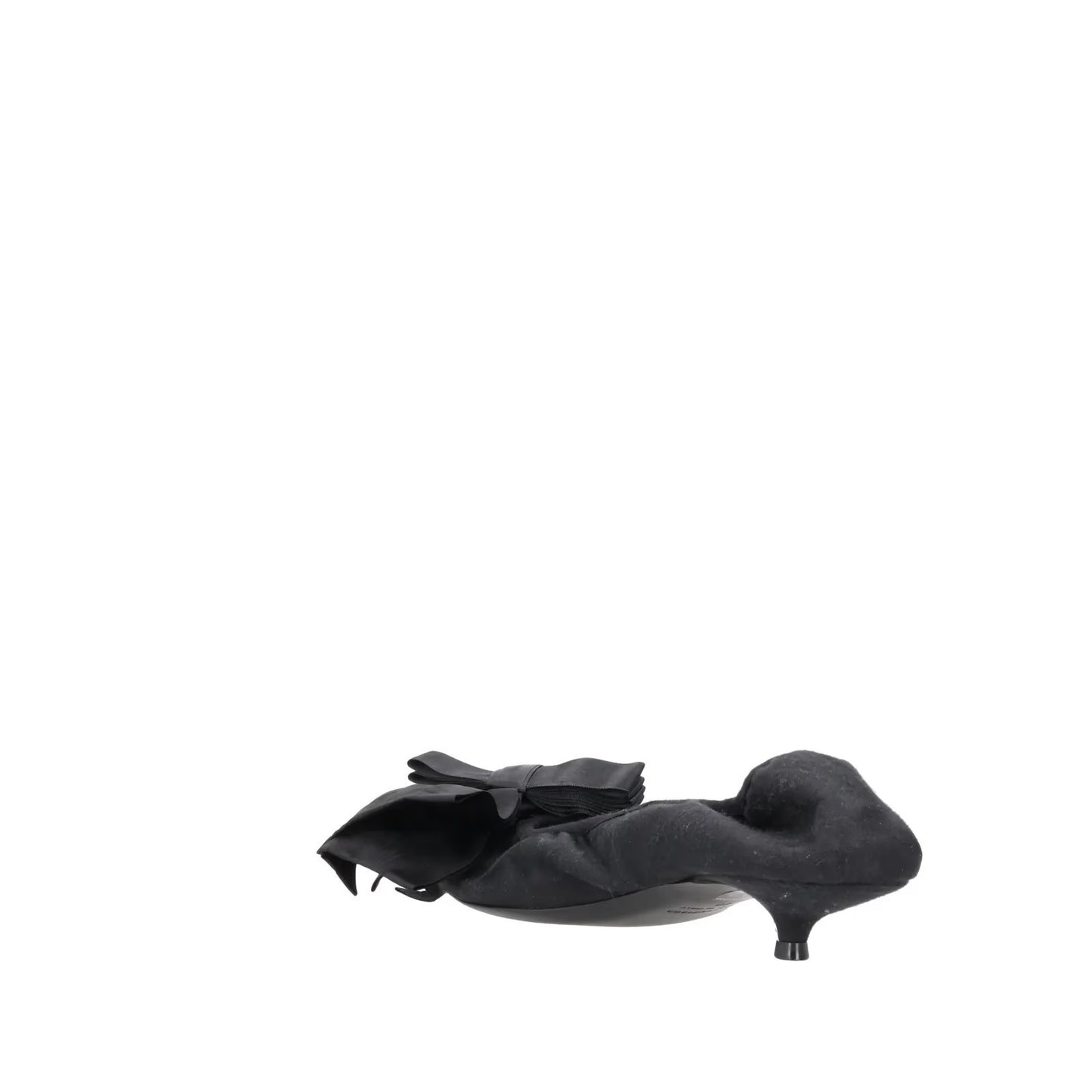 BALENCIAGA Womens Louis XV Pump 25 Black Leather Flats Satin Bow UK 7 RRP 682 — View 5