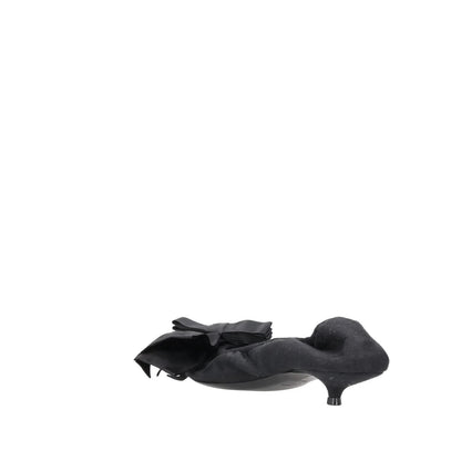 BALENCIAGA Womens Louis XV Pump 25 Black Leather Flats Satin Bow UK 7 RRP 682 — View 5