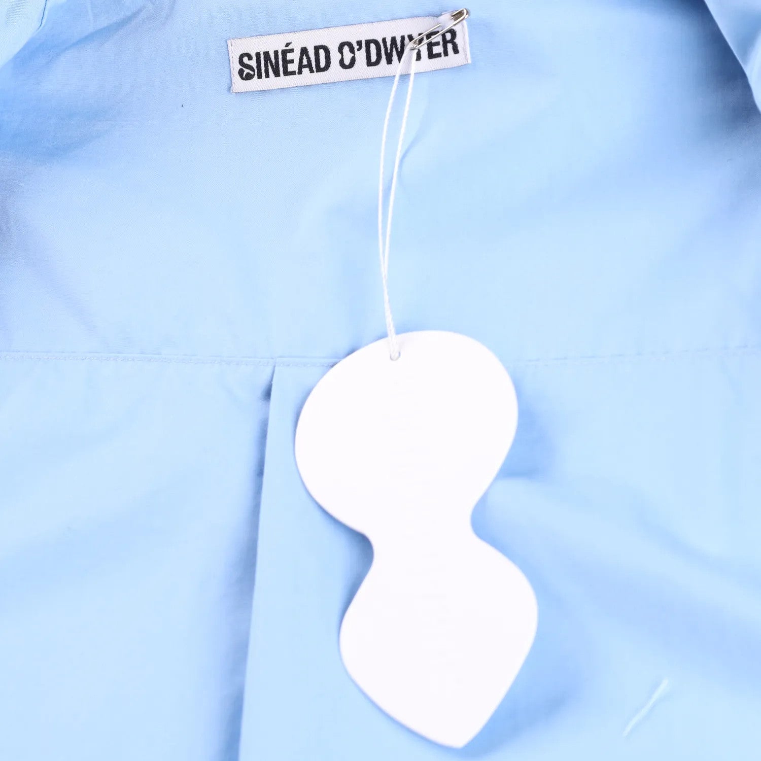 SINEAD O'DWYER Womens Pyjama Shirt Blue Button-Up Cotton Buckle Toggle 10 RRP755 — View 7
