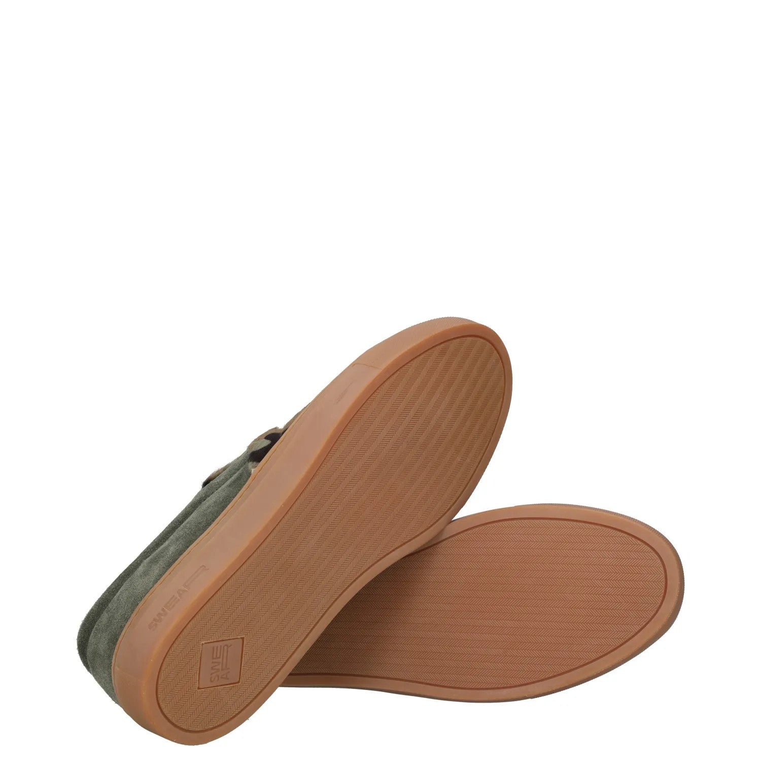 SWEAR Mens Trainer Green Multi Leather Low Top Slip On Flat Sneaker UK 8 RRP 250 — View 8
