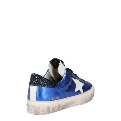 GOLDEN GOOSE Womens Blue White Leather Low Top Lace Up Star UK 8 RRP 485 — View 6