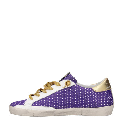 GOLDEN GOOSE Womens Trainers Purple Leather Low Top Lace Up UK 8 RRP 485 — View 4
