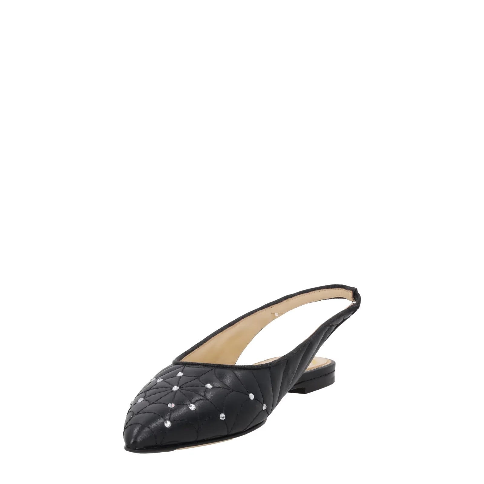 CHARLOTTE OLYMPIA Womens Nurmi Flat Leather Flats Ballerinas Black EU 37 RRP565 — View 3
