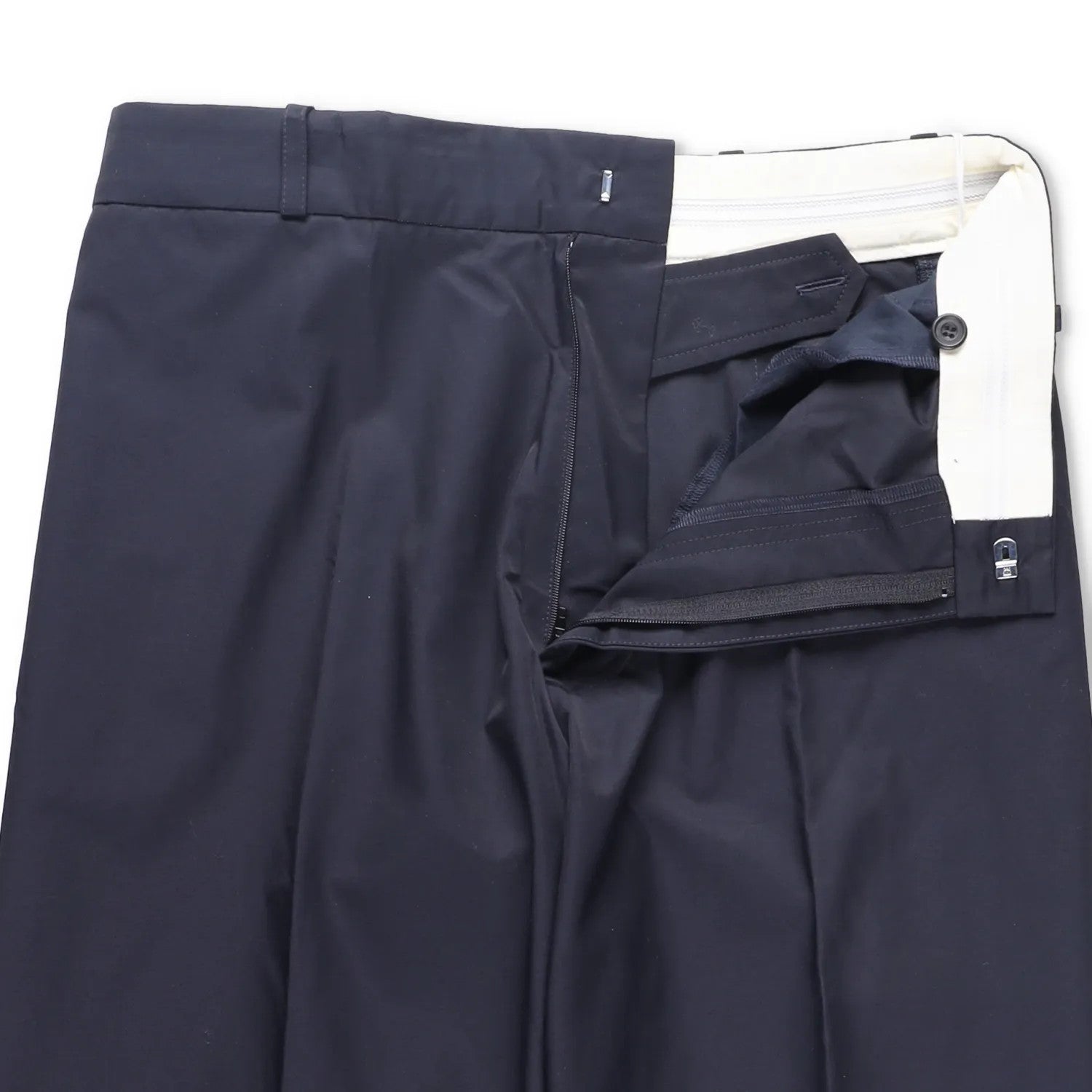 LOU DALTON Mens Trousers Blue Wide Leg Relaxed Fit Mixed Fibres Size S RRP 250 — View 5