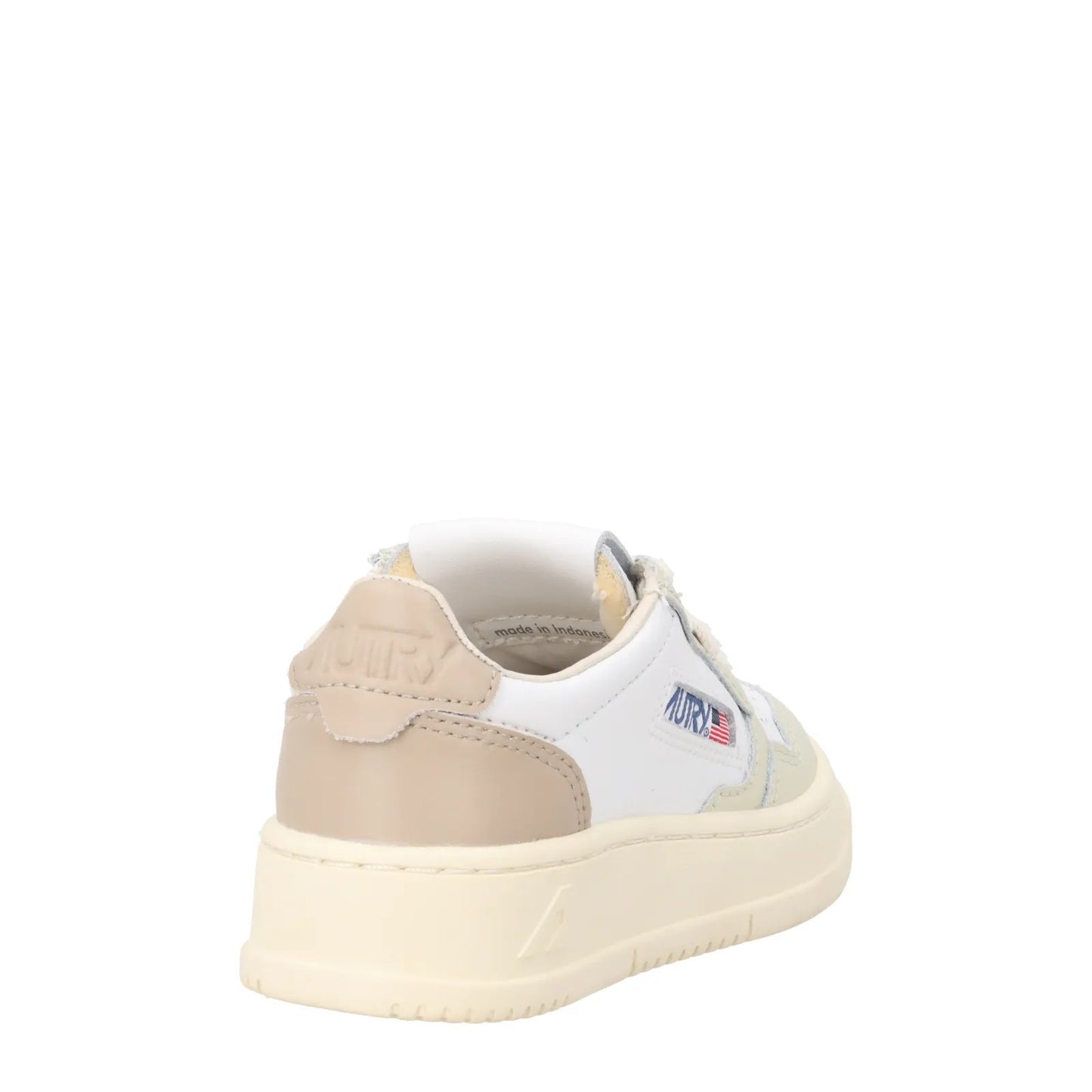AUTRY Unisex Kids Medalist Trainers Leather Low Top Cream EU 27 RRP 165 — View 6