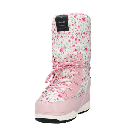 BOGNER Womens Snow Boots Pink Synthetic Laced Mid Calf Multi Pattern UK 5 RRP275 — View 3