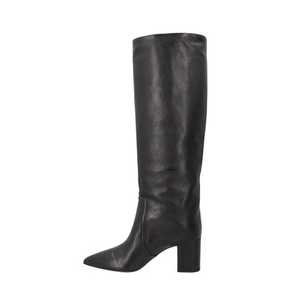PARIS TEXAS Womens Anja 70mm High Block Heel Knee High Black EU 35.5 RRP 680 — View 4