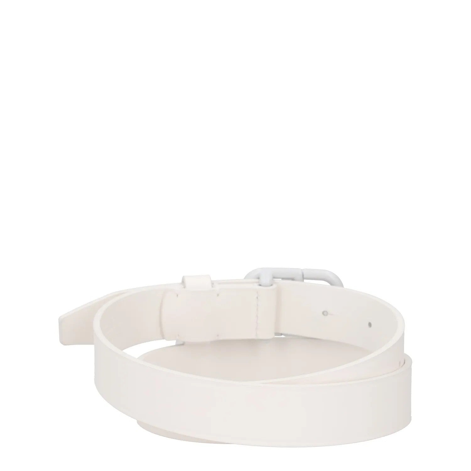 BALENCIAGA Womens Belt White Leather White Buckle Regular Width Size 75 RRP 360 — View 4