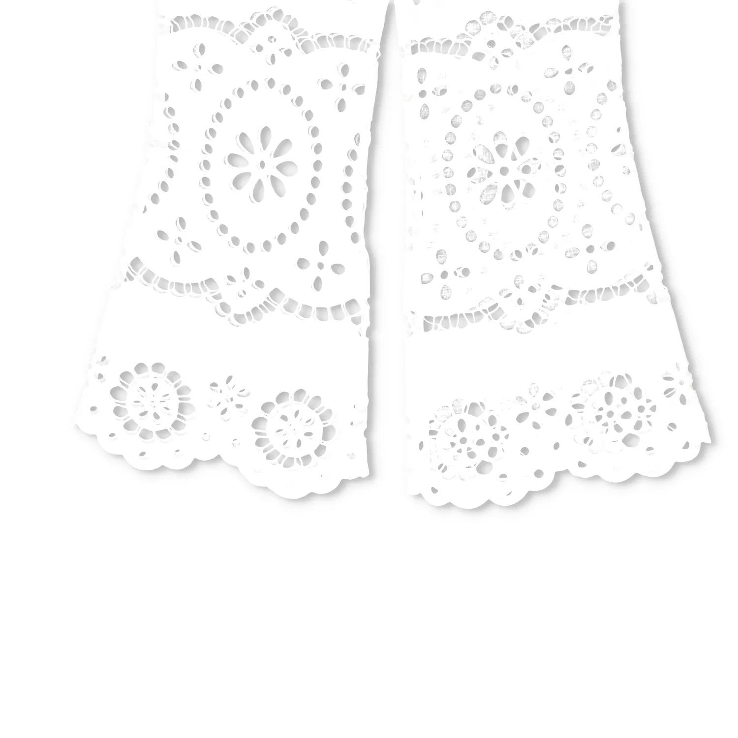 ZIMMERMANN Women Lexi Embroidered Wide Leg Trousers Ivory White Cotton 2 RRP 650 — View 4