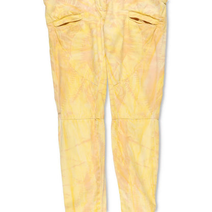 BALMAIN Womens Skinny Jeans Cotton Blend Yellow Back To Front Size 38 RRP 650 — View 3
