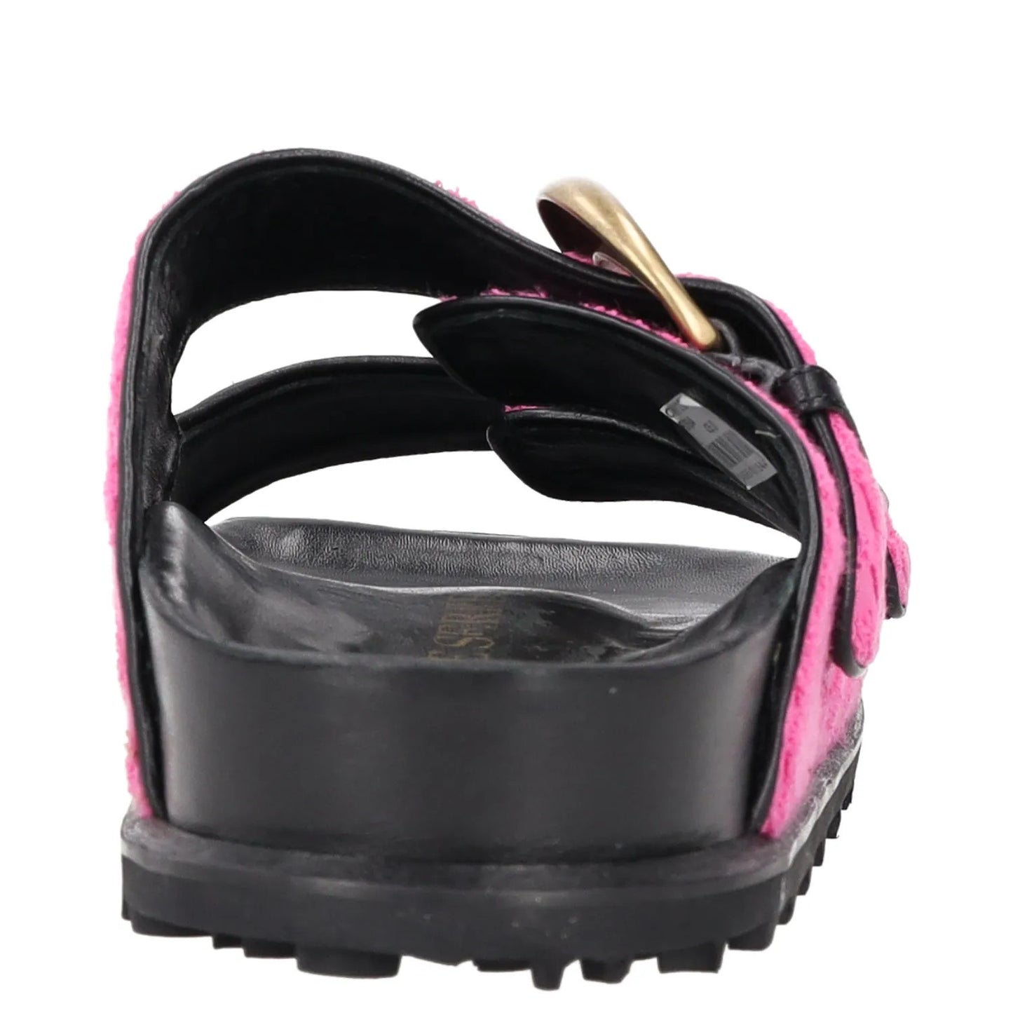 MARINE SERRE Womens Sandals Pink Leather Flats Sliders Strappy EU 39 RRP 250 — View 4