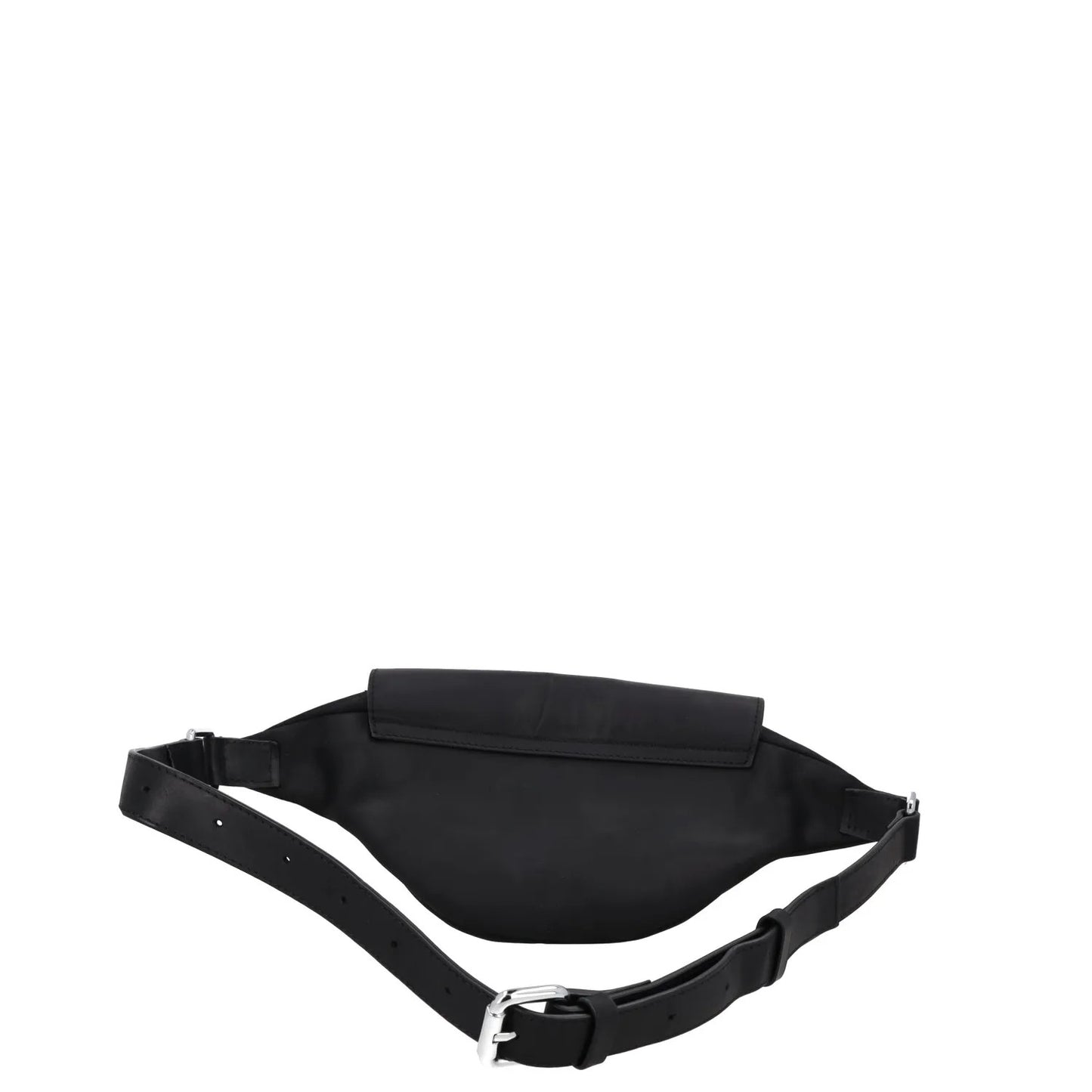MYL BERLIN Womens Black Leather Waist Pack Flap Closure Adjustable S RRP 125 — View 5