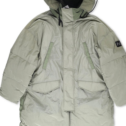 HOLDEN Mens Green Parka Coat Softshell Stand Up Collar Zip Closure M RRP 800 — View 3