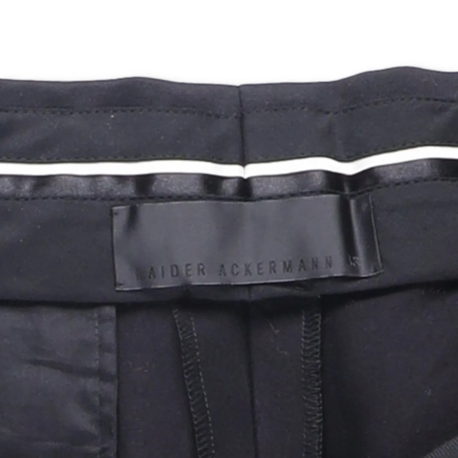 HAIDER ACKERMANN Mens Dress Pants Silk Cotton Blend Pleated Black Size 38 RRP600 — View 9