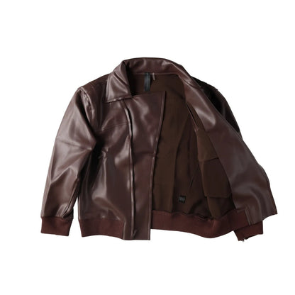 NORMA KAMALI Womens Oversized Moto Jacket Chocolate Core Front Zip M - 38 RRP274 — View 10
