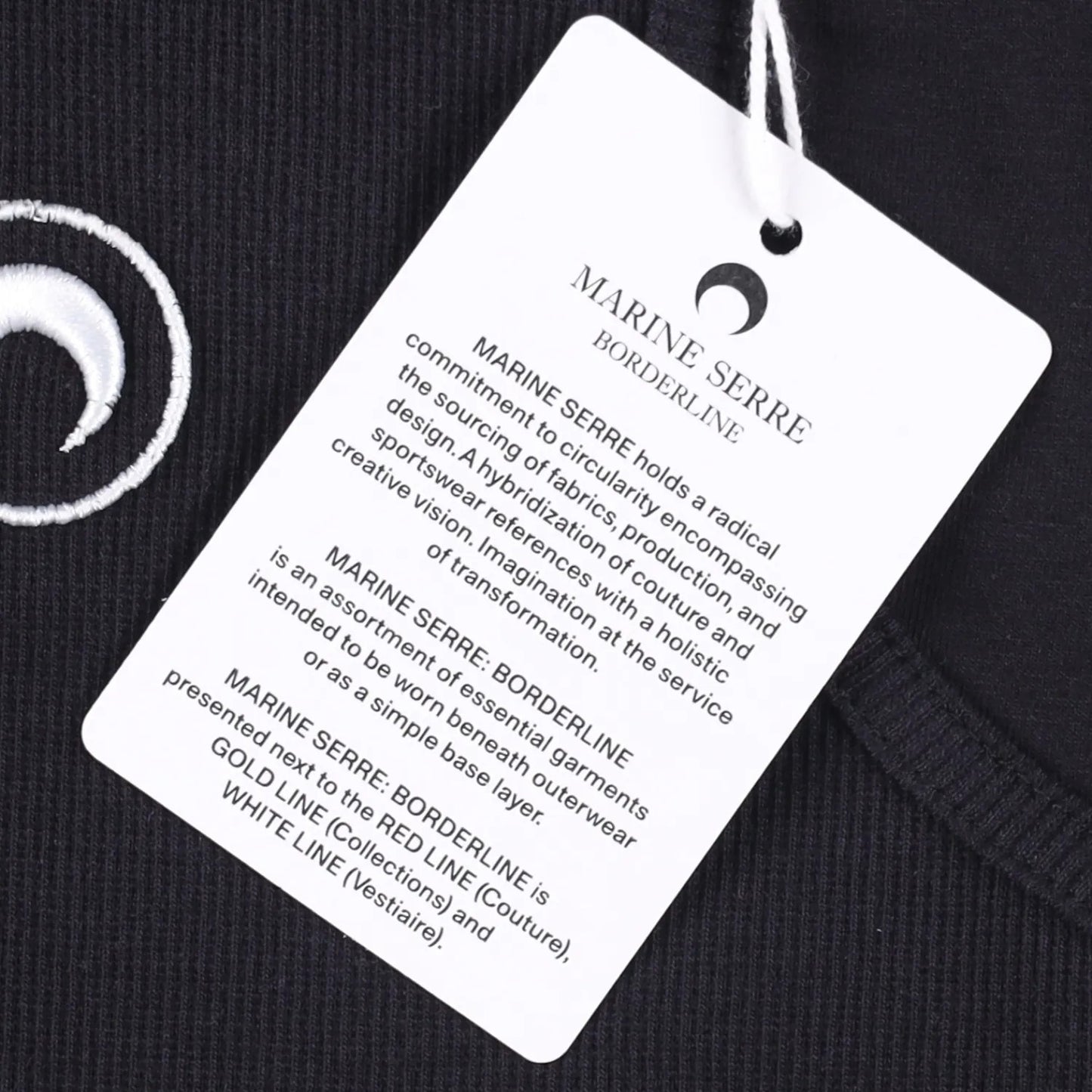 MARINE SERRE Womens Organic Cotton Rib 2X2 One-Piece Bodysuit Black XS RRP 260 — View 6