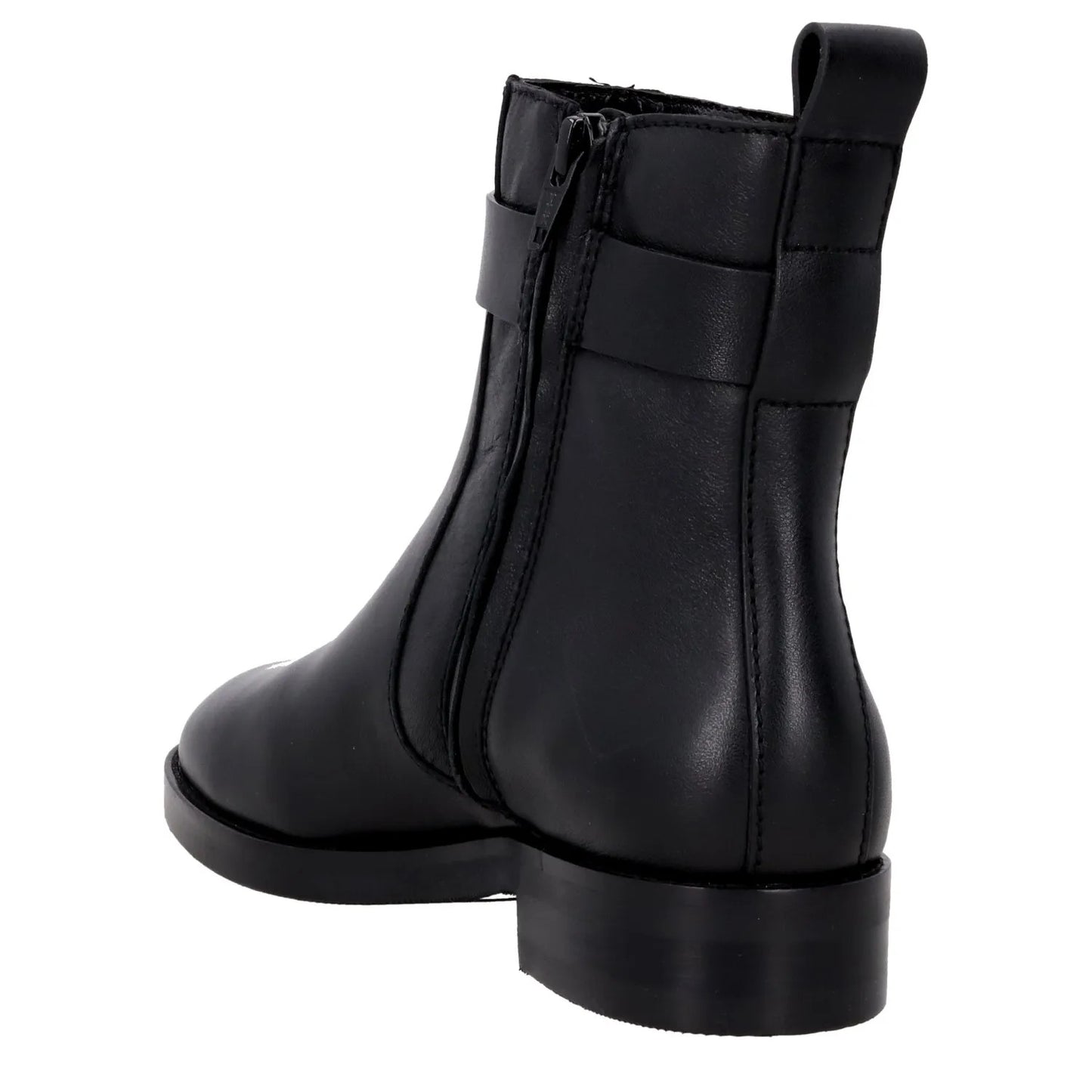 SEE BY CHLOE Womens Chany Flat Ankle Boots Black Leather Buckle UK 5 RRP 525 — View 5