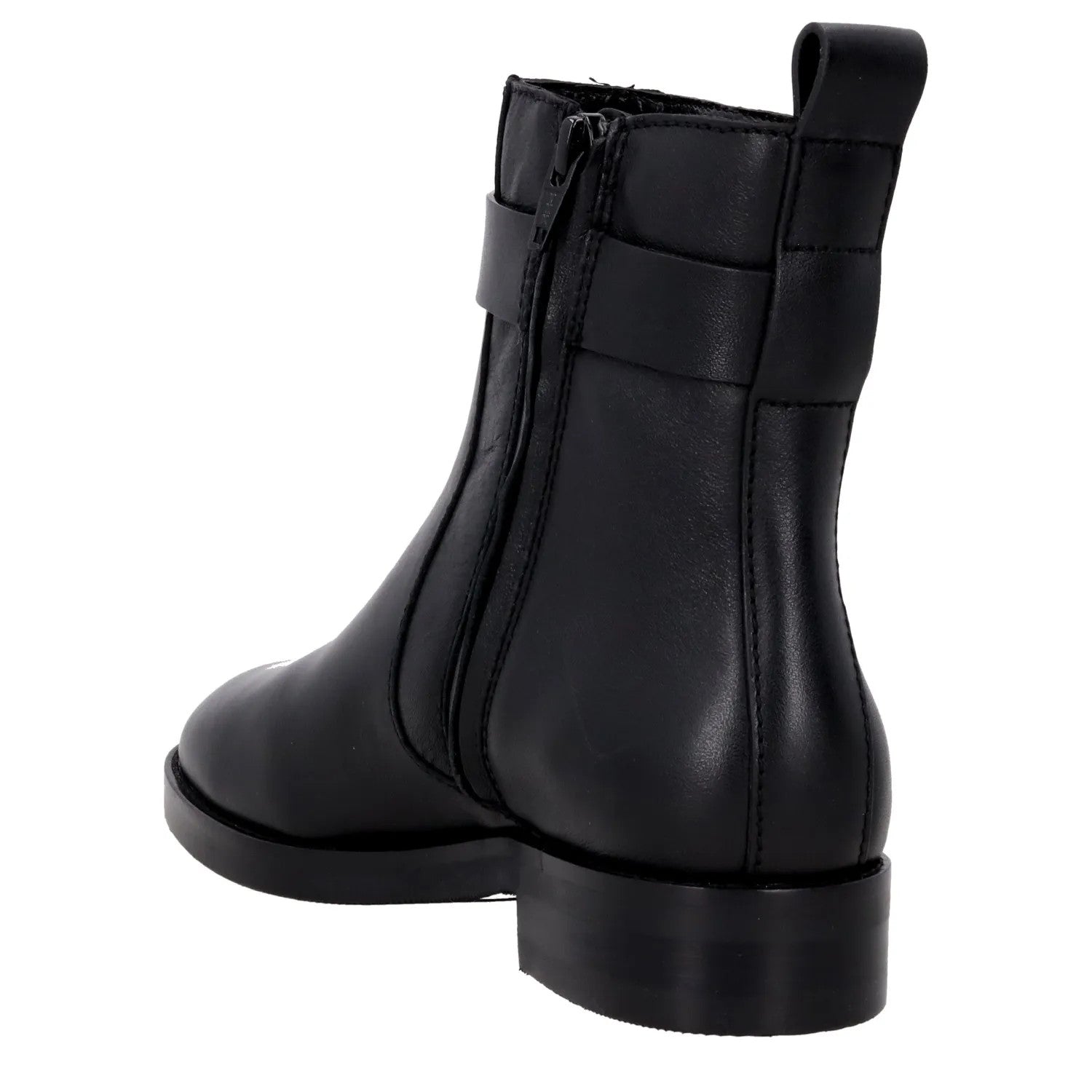 SEE BY CHLOE Womens Chany Flat Ankle Boots Black Leather Buckle UK 5 RRP 525 — View 5