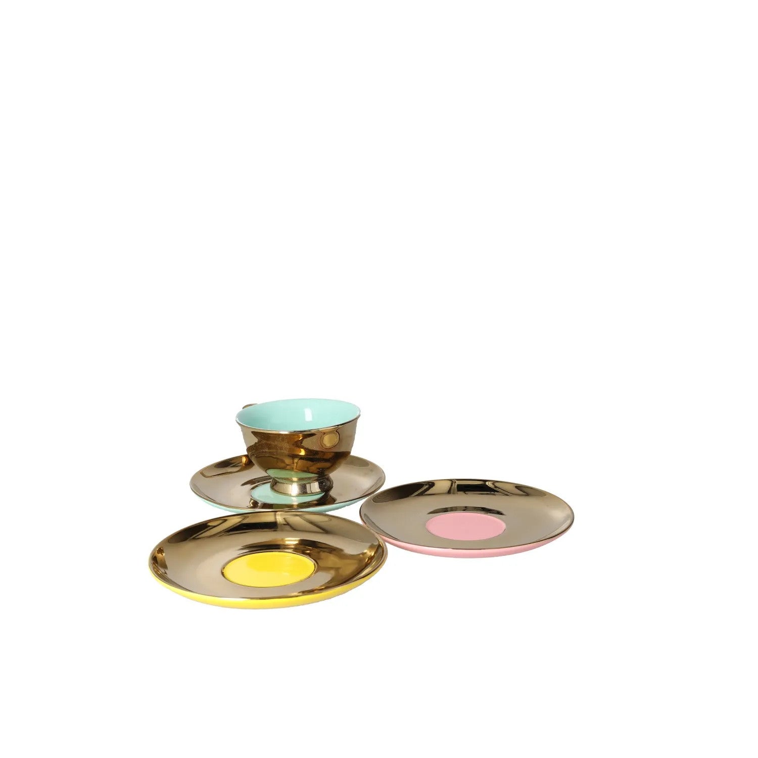 POLS POTTEN Legacy Gold Teaset Teacups and Saucers Metallic OS RRP 115 — View 2