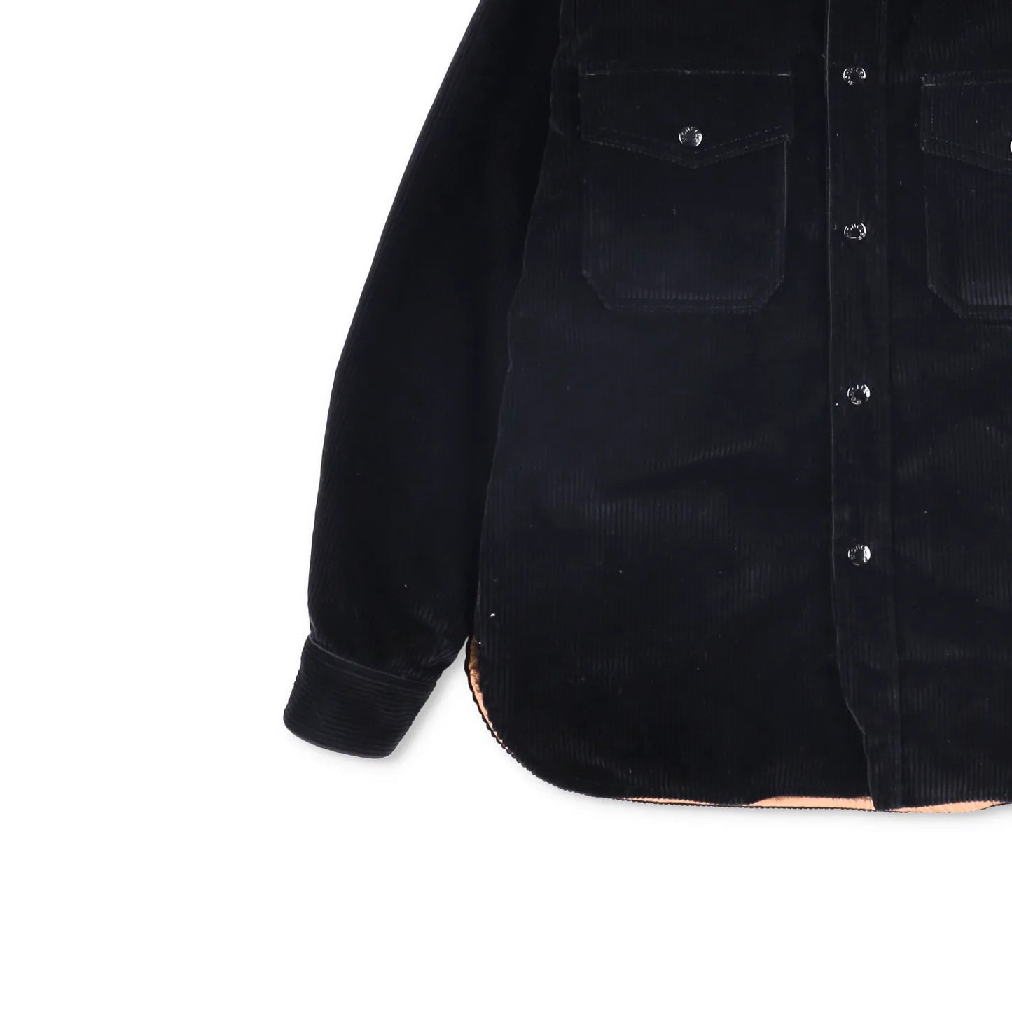 PALM ANGELS X MONCLER Mens Shirt Jacket Black Corduroy Size 40 RRP 802 — View 3