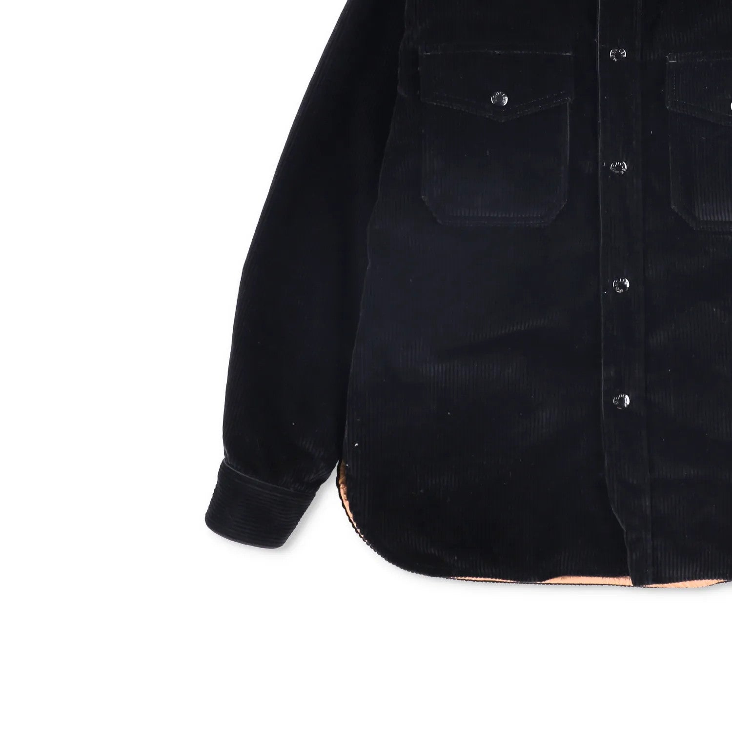 PALM ANGELS X MONCLER Mens Shirt Jacket Black Corduroy Size 40 RRP 802 — View 3