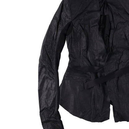 RICK OWENS Women Rick Jacket Blazer V-Neck Long Sleeve Black Size 38 RRP 1340 — View 4