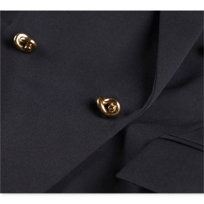 BOTTEGA VENETA Womens Blazer Jacket Long Sleeve Double Breasted Black 44 RRP2060 — View 7
