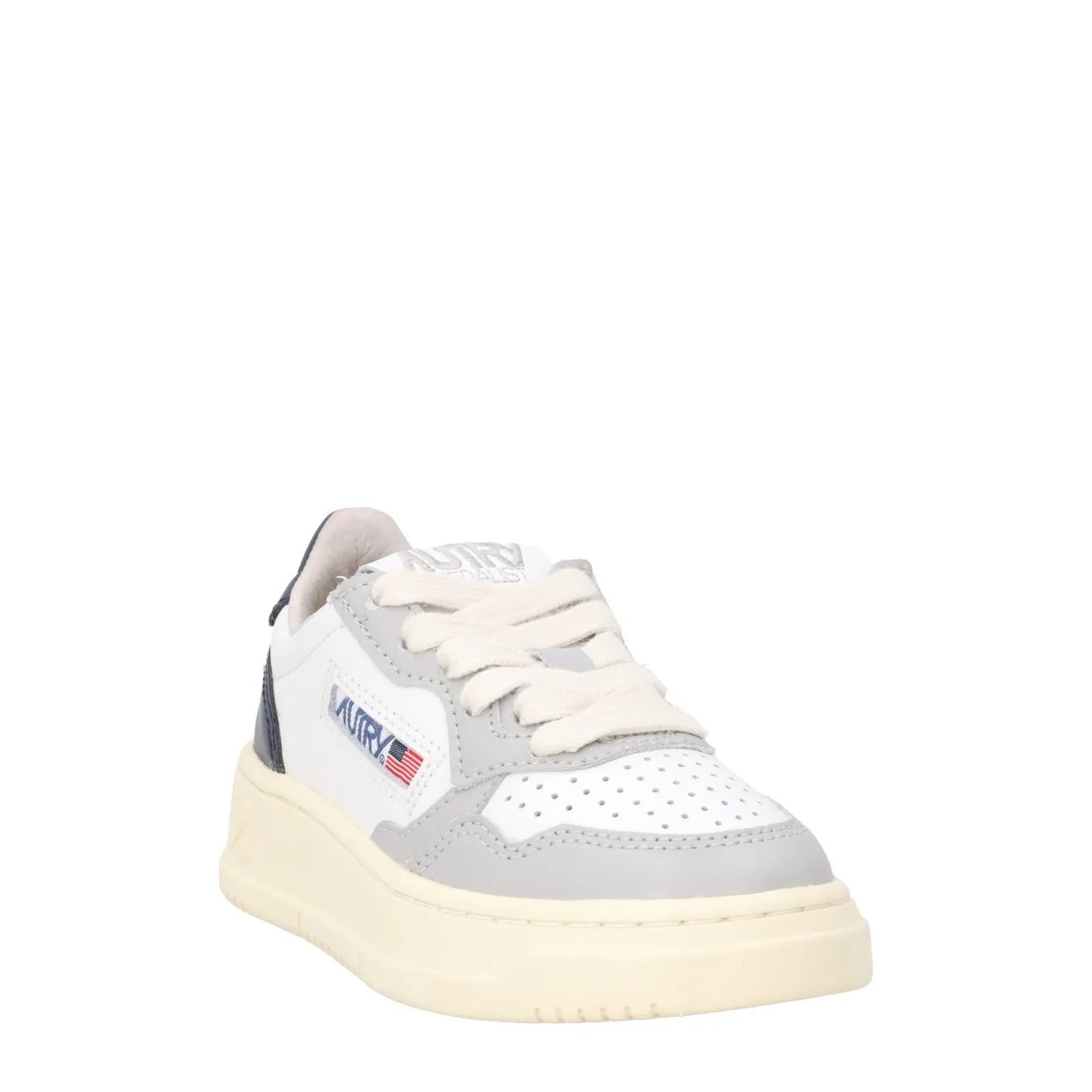AUTRY Unisex Kids Medalist Trainers Leather Low Top White Comb EU 34 RRP 165 — View 2