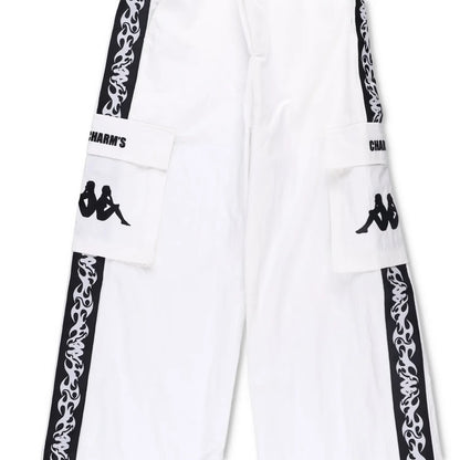 CHARMS x KAPPA Womens Track Pants White Black Trousers Logo Size S RRP 150 — View 3