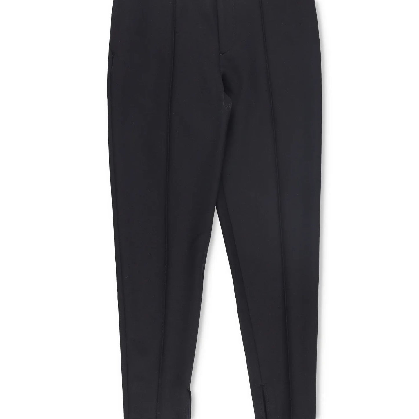 PRADA Men Tapered Trousers Black Dress Pant Pleated Tapered Flat Front 48 RRP950 — View 3