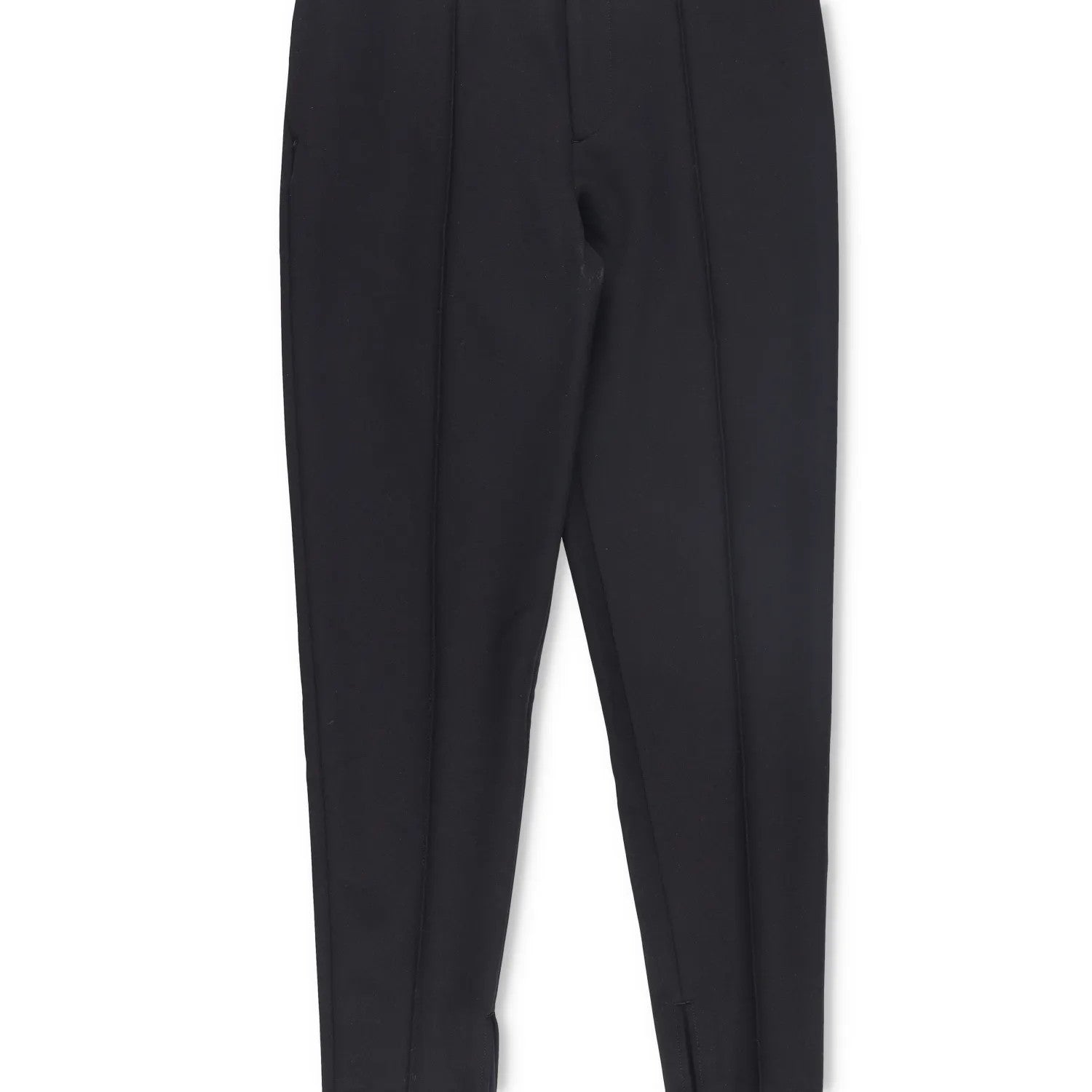 PRADA Men Tapered Trousers Black Dress Pant Pleated Tapered Flat Front 48 RRP950 — View 3
