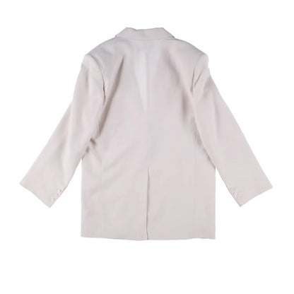 FRANKIE SHOP Womens Aiden Single Breasted Blazer Linen White Size S RRP 350 — View 11