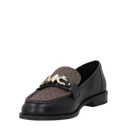 MICHAEL KORS Womens Tiegan Leather Loafer Slip On Black Size UK 3 RRP 190 — View 3